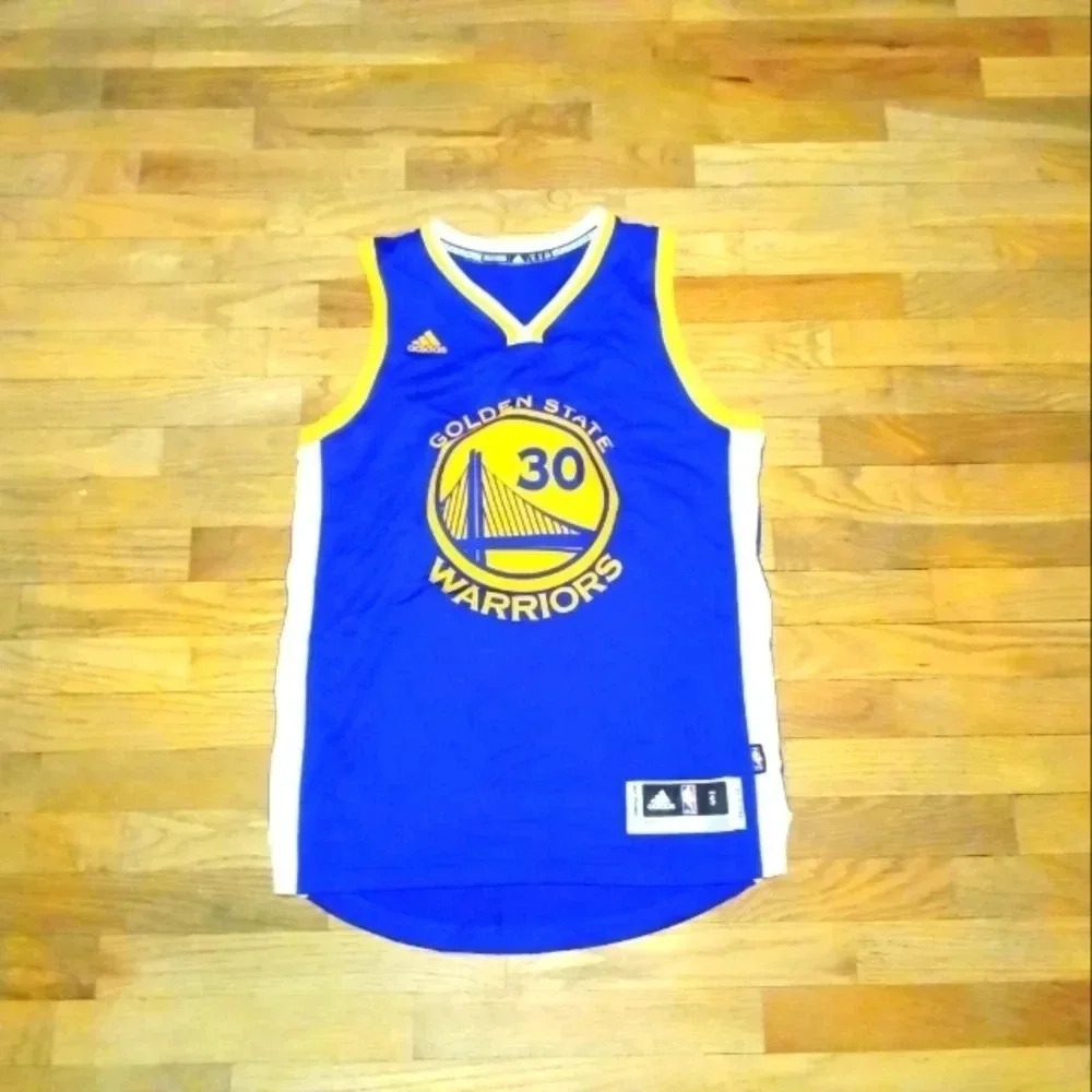 Stephen Curry Jersey Golden State Warriors Men's Small +2 Length